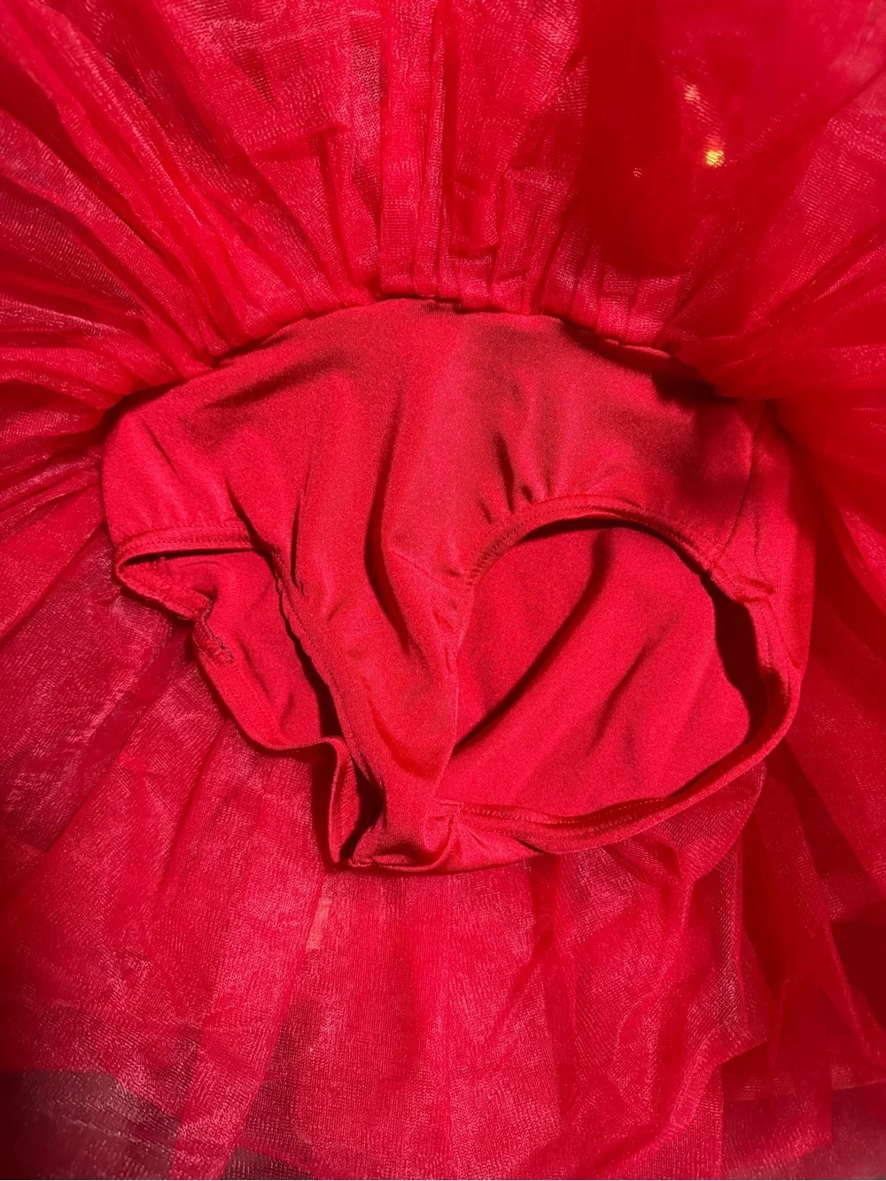 Weissman Girls XSC Red Gold Sequin Tutu Dance Costume Recital Competition